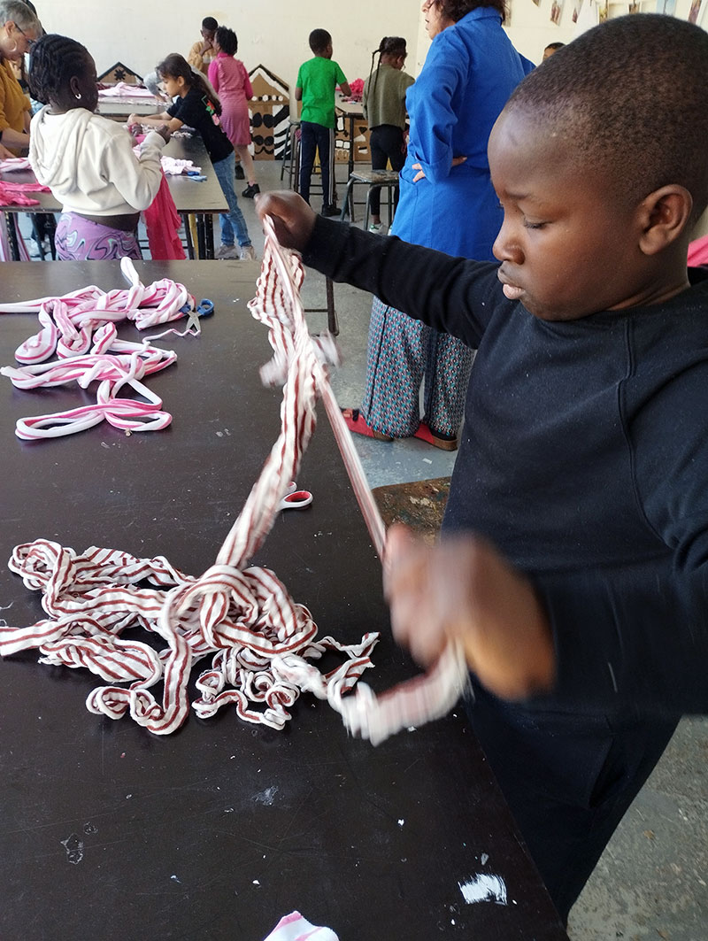 Création de bandes de tissu